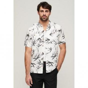 Camisa de playa de manga corta Superdry para hombre con diseño multicolor