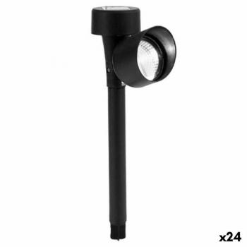 Lámpara Solar Negra de Polipropileno 12 x 26 x 5,5 cm (24 Unidades)