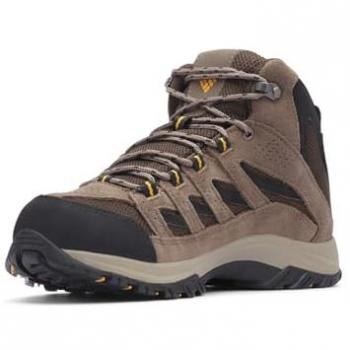 Columbia Crestwood Mid Waterproof Hiking Boots - Brown Kangaroo, Size 44.5