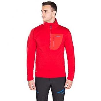 TRANGOWORLD Pullover TRX2 Stretch Pro, Rojo Oscuro/Rojo, XXL para Hombre