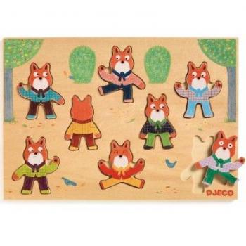 Puzzle Encasable de Posiciones Foxymatch - Djeco