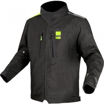 Chaqueta de Moto LS2 Titanium Lady - Protección Estilo Comodidad, Chaqueta textil impermeable para mujer - Negro Amarillo (2XL), Chaqueta Moto Impermeable Mujer TITANIUM Black H-V Yellow, XXL