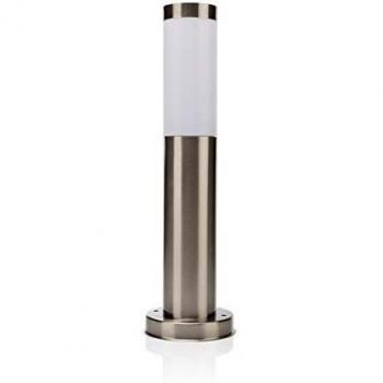 Smartwares RX1010-45 Poste de jardín, Conector E27, Acero inoxidable, 45 cm, IP44