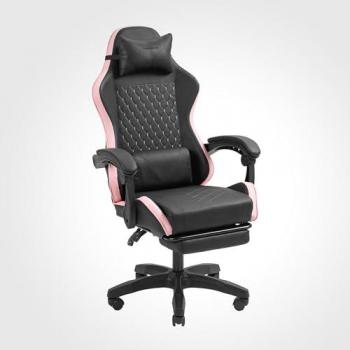 Silla Gaming Ergonómica Mars Gaming MGC-X, Cuero Sintético, Reclinable, Altura Regulable, Reposabrazos Dinámico, Cojín Cervical y Lumbar, Reposapiés Extensible