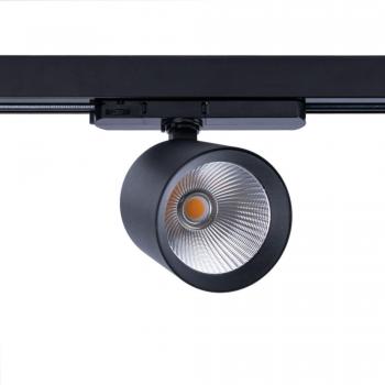Proyector LED Barcelona para carril trifásico 4000K - 40W - CRI 95 - Driver Philips Xitanium - Negro y Blanco Neutro