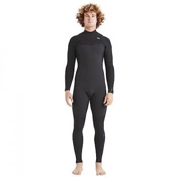 Billabong Traje De Neopreno De Manga Larga Y Cremallera Pectoral 302 Revolution 3/2 Mm - Color Negro, Talla MS