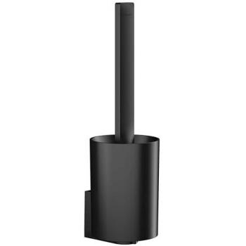 Hansgrohe WallStoris Matte Black Wall-Mounted Toilet Brush Holder 27927670