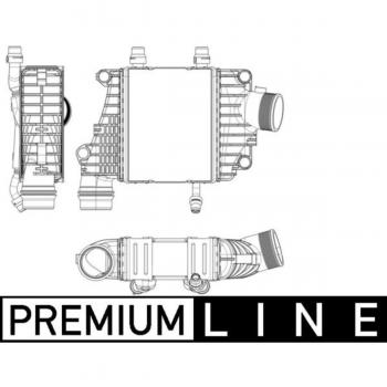 Radiador de aire de admisión e intercooler MAHLE CI 410 000P - Radiador de aire, intercambiador de calor, fabricación original, alta eficiencia en la refrigeración del aire de admisión, compatible con múltiples