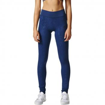 adidas Super Long T Pr Mallas, Mujer, Azul