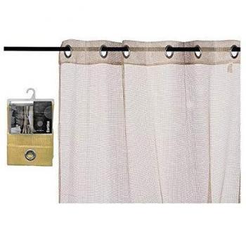 Gift Decor S3601833 Cortinas, 1 x 260 x 140 cm, Beige