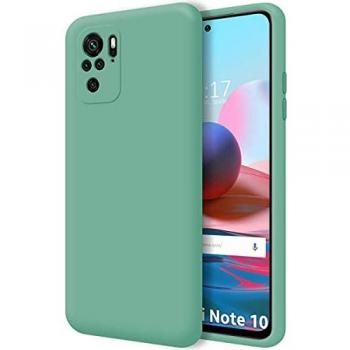 Funda Silicona Líquida Ultra Suave Verde para Xiaomi Redmi Note 10 / 10S