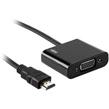 Adaptador de Cable de Vídeo 0,1 m HDMI Tipo A (Estándar) a VGA (D-Sub) Negro
