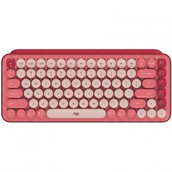 Logitech POP Keys Wireless Mechanical Keyboard with Customizable Emoji Keys, Bluetooth or USB Connectivity, Compact Design