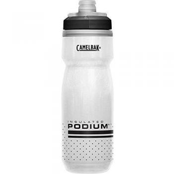 CamelBak Podium Chill bidón de agua 620 ml Bicicleta, Deportes Negro, Blanco Polipropileno