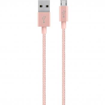 Belkin MIXIT PREMIUM F2CU021BT04-C00 - Cable premium Micro-USB, compatible con Samsung Galaxy S7 y S7 edge, color  oro/rosado metálico