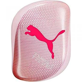 Tangle Teezer Puma, Compact Styler Detangling Hairbrush, Neon Pink