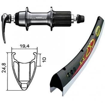 Bike-Parts H-RAD 700C Ultegra Bicicleta de Paseo, Plata, Size