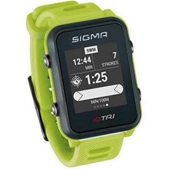 Sigma Sport ID.Tri Basic Reloj de triatlón GPS, Unisex-Adult, Neon Green,