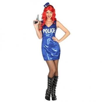 Disfraz de Policía Mujer Adulto Talla M/L Azul
