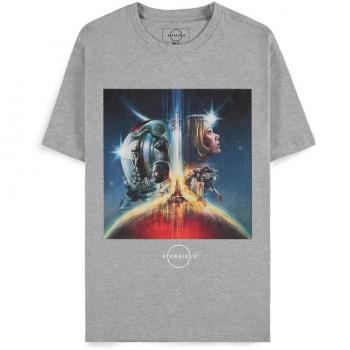 Camiseta de Starfield Box Art Talla XXL para Hombre Color Gris