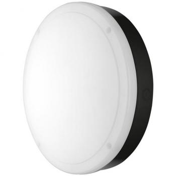 Plafón LED Redondo Ledvance 15W 840 1400lm Negro IP65 Blanco Frío