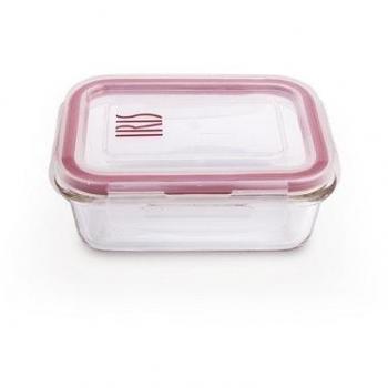 Recipiente Hermético Rectangular de Vidrio Borosilicato IRIS 8600-V, Capacidad 330 ml