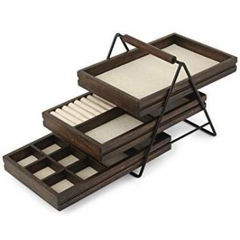 Umbra 1004037-048 Terrace Jewellery Tray Walnut