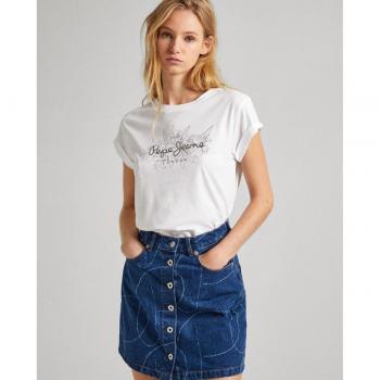 Camiseta de mujer Pepe Jeans con estampado metalizado