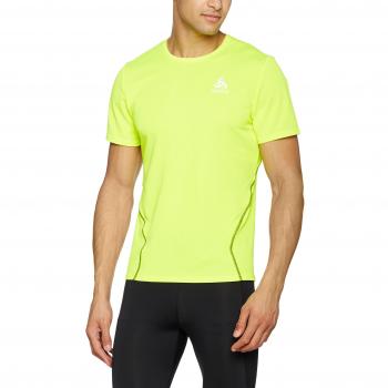 Odlo S/S Imperio – Camiseta, Primavera/Verano, Hombre, Color Safety Yellow, tamaño L