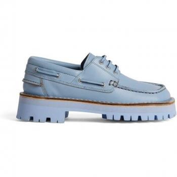 CAMPERLAB Eki - Women's Blue Formal Shoes in Smooth Leather, Size 38