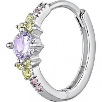 Ear Candy - Piercing aro Keila de plata bañado en rodio