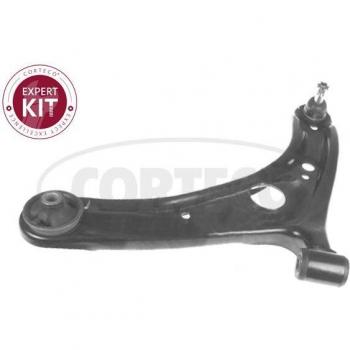 CORTECO control arm 49399648 - Barra oscilante de suspensión de ruedas, fabricada en material duradero, diseñada para un ajuste preciso y rendimiento óptimo, incluye bujes y soportes para una fácil instalación y mayor estabilidad en