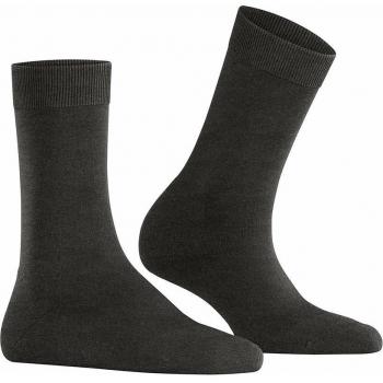 Falke Women's Short Climate Wool Socks - Solid Color, Recycled Yarn, Anthracite Melange