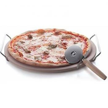 Brunch Time Tabla + Cortador De Pizza Cooking Stone Natural