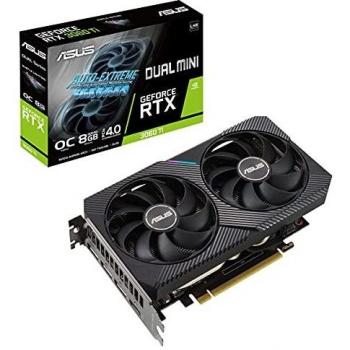 ASUSTEK - VIDEO CARDS DUAL NVIDIA GEFORCE RTX 3060 TI V2 MINI OC EDITION 8GB G, 90YV0FT2-M0NA00