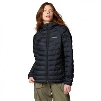 Chaqueta con capucha Columbia Powder Lite II negra mujer - M, plumífero de mujer, impermeable, diseño ligero y transpirable