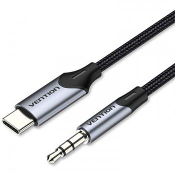 Cable conversor audio Vention USB Tipo-C a Jack 3.5 - 1m - Gris
