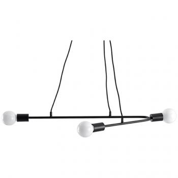 LEDBOX Lámpara de techo ASTRAL 3 negro, E27