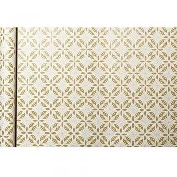 Papel de regalo Clairefontaine Tiny Rolls flores blancas, 70g/m², 0.35m x 5m
