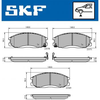 Pastillas de freno SKF VKBP 80511 A