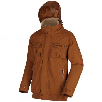 Regatta Ralston - Chaqueta impermeable y transpirable con forro polar de tafetán para hombre, Hombre, Chaqueta aislante impermeable., RMP278 54070, azul marino, L
