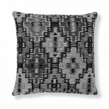 Kave Home Funda cojín Nazca 45x45 cm, Gris Oscuro
