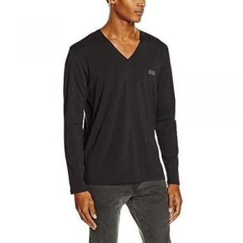 BOSS Hugo Boss LS-Shirt VN, Camisa Manga Larga Hombre, Negro