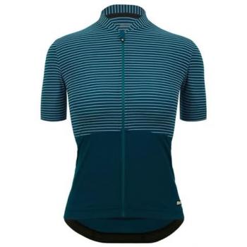 Maillot Santini Colore Riga Manga Corta Turquesa Mujer - Corte Classic - Talla M