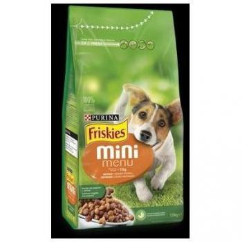 Purina FRISKIES Mini con pollo y verduras - Pack económico: 3 x 1,5 kg