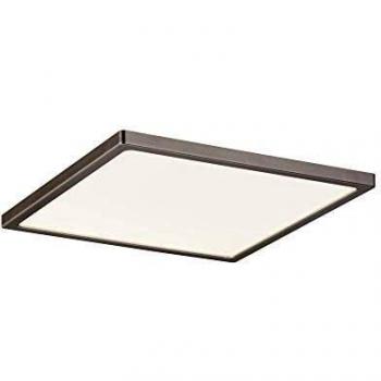 Panel LED Areo Cuadrado Regulable 12W 3000K IP44 Níquel Mate