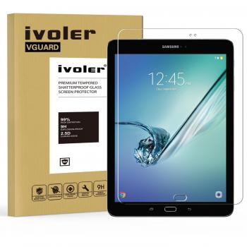 ivoler Protector de Pantalla para Samsung Galaxy Tab S3 9.7 Pulgadas / S2 9.7 Pulgadas, Cristal Vidrio Templado Premium [Dureza 9H] [Anti-Arañazos] [Sin Burbujas]