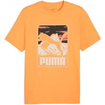 Camiseta de Manga Corta Hombre Puma Graphics Mountain e Clementine Naranja