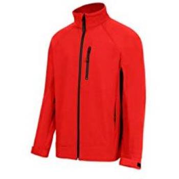Cazadora Soft Shell Velilla 206005 con Forro Polar y Multibolsillos (Rojo, S)
