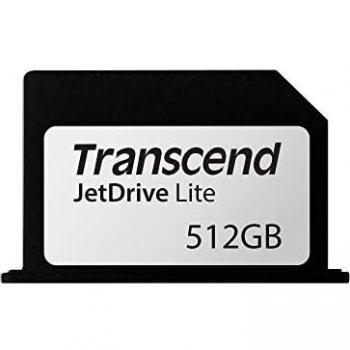 Transcend JetDrive Lite 330 512 GB - Capacity: 512 GB, Read speed: 95 MB/s, Write speed: 75 MB/s, Protection features: Dust resistant, Shock resistant, Water resistant, Product colour: Black